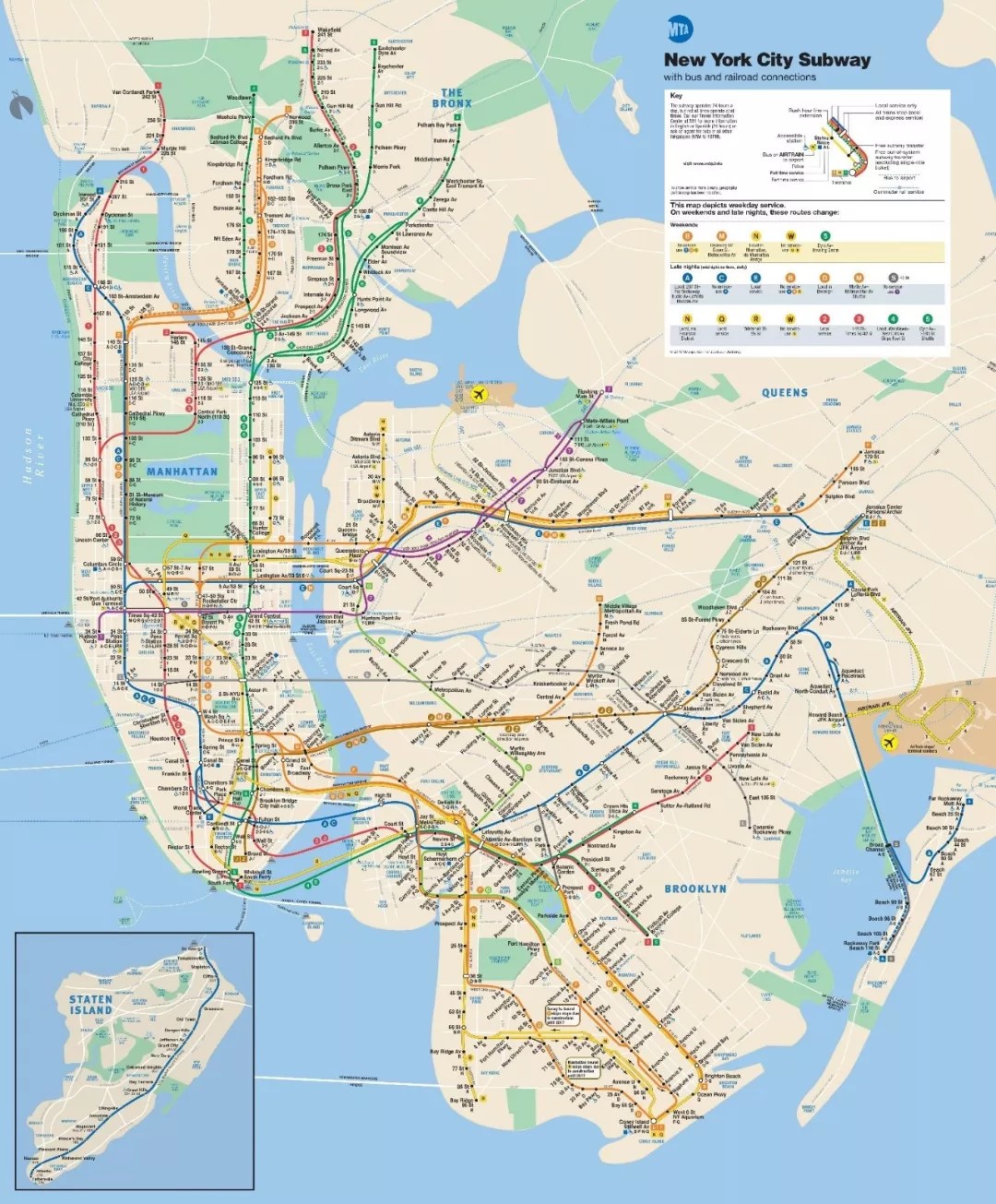 纽约地铁图
