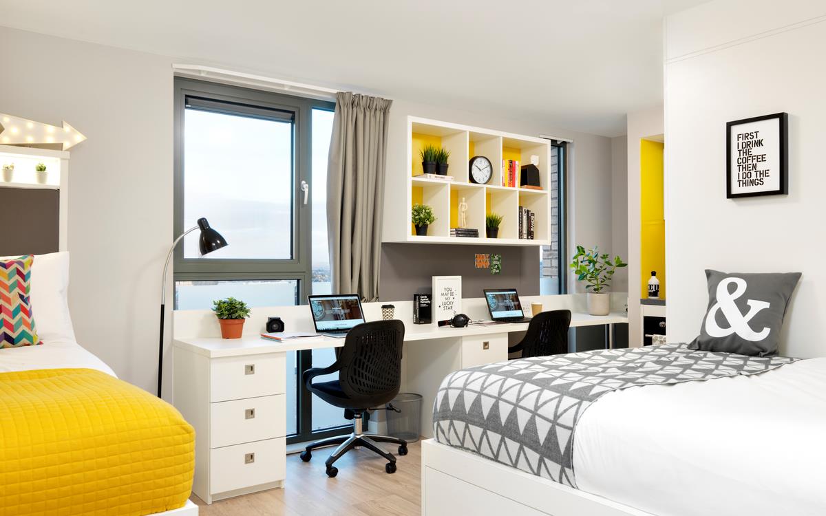 Bruce Twin Studio - Double Occupancy - Student Castle Edinburgh