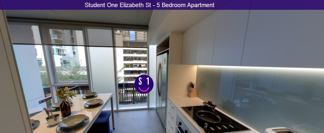 5 Bedroom Apartment Double Bedroom - Student One Elizabeth Street