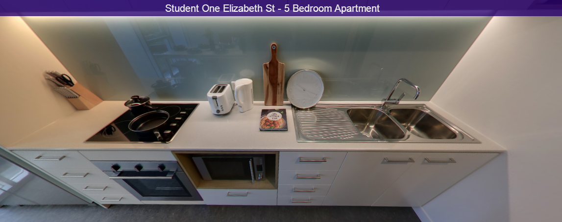 5 Bedroom Apartment Standard Room - Student One Elizabeth Street
