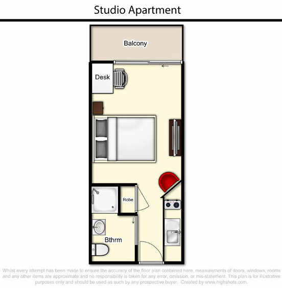 Studio Apartment - Altitude at Taringa