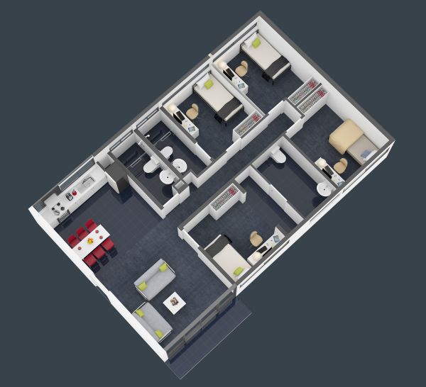 4 Bedroom Apartment - Western Sydney University Village Campbelltown （转至西悉尼大学管理）