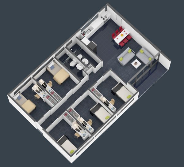 5 Bedroom Apt Twin - Western Sydney University Village Campbelltown （转至西悉尼大学管理）