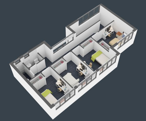 5 Bedroom Townhouse - Western Sydney University Village Campbelltown （转至西悉尼大学管理）