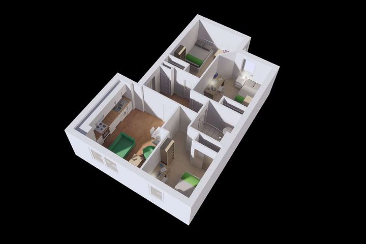 Premium - 3 Bed Flat - Trinity Court