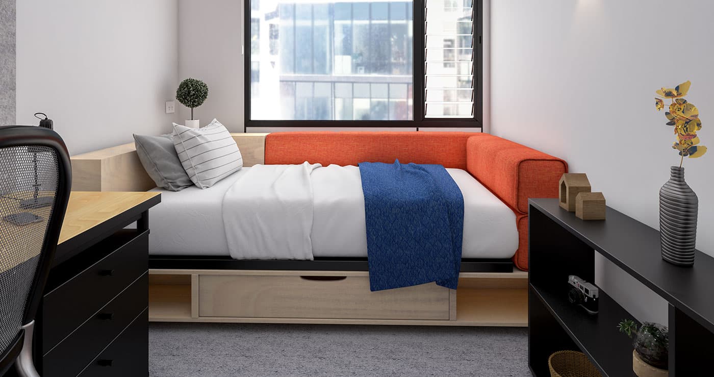 Single Bedroom – 6 Share Apt - Iglu South Yarra