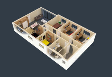 5 Bedroom Apartment South - Murdoch University