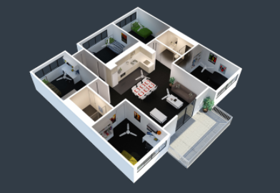 5 Bedroom Apartment North - Murdoch University
