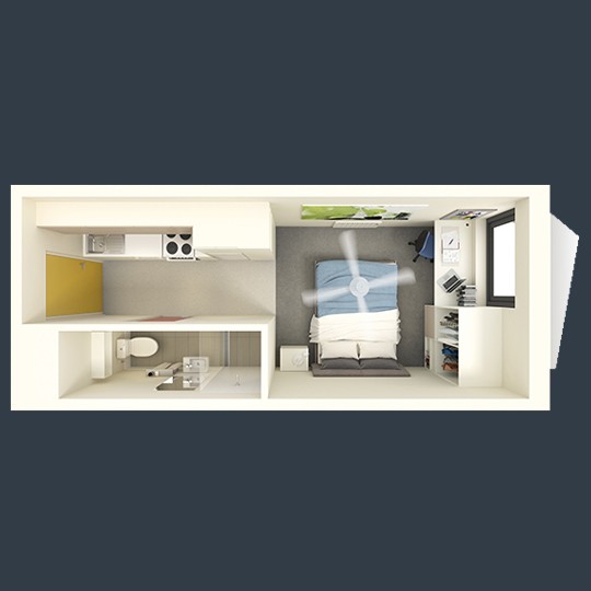 Studio Superior Balcony - Student Village Melbourne