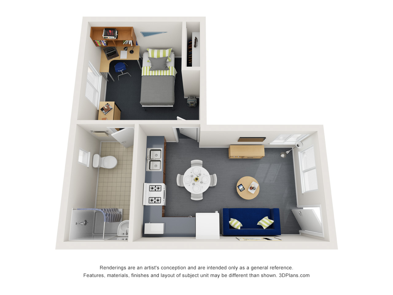 1 Bedroom Apartment - Ecu-Bunbury