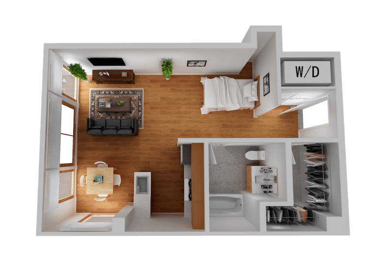 Studio A - Cayuga Lofts