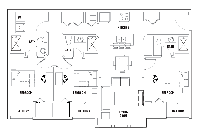 3 Bed - 3 Bath - Avalon Heights@AM