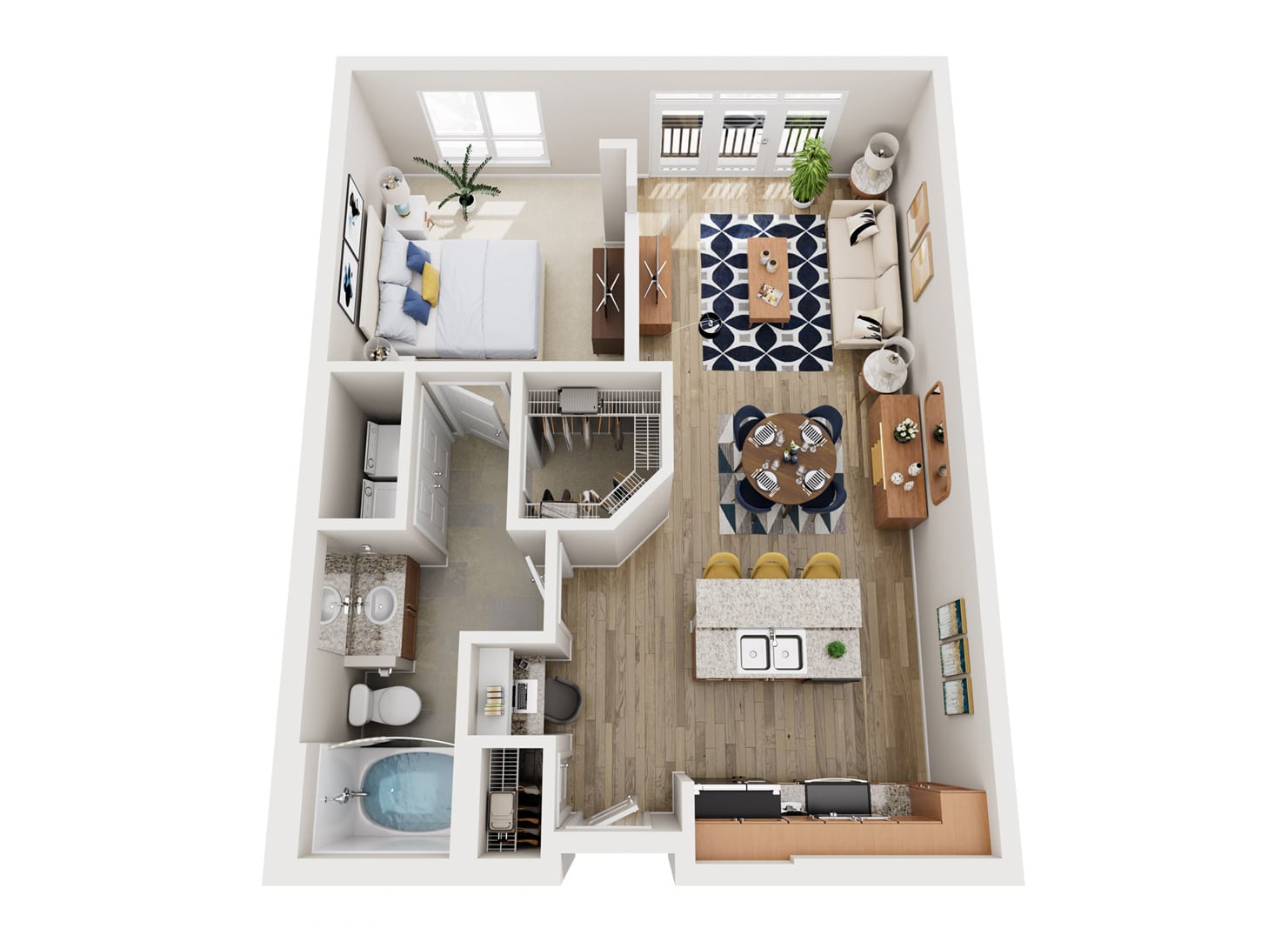 1B1B - Lofts at Lakeview Apartments