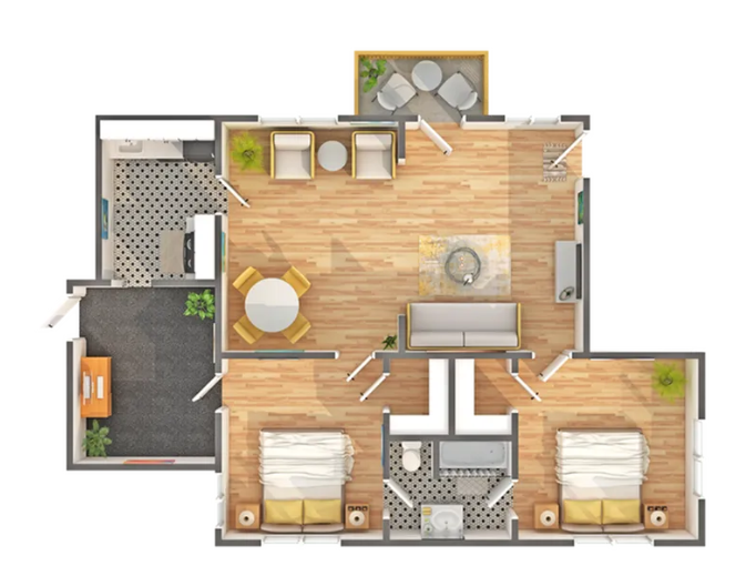 Buckingham Two Bedroom - ReNew on Temple