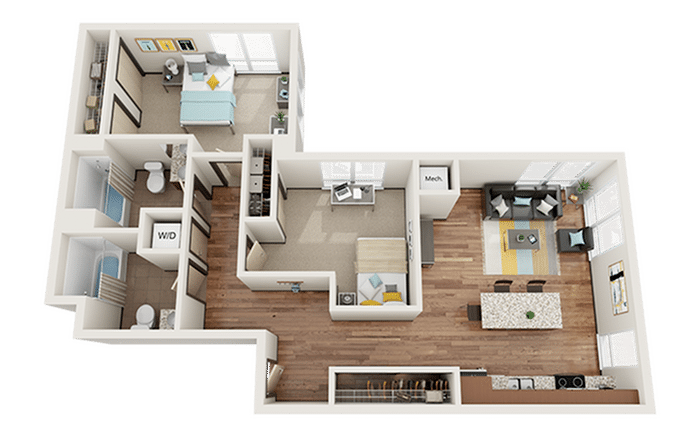 2 Bed 2 Bath - The Knoll Dinkytown@AM