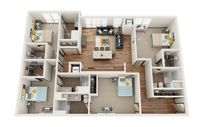 4 Bed 4 Bath - The Knoll Dinkytown@AM