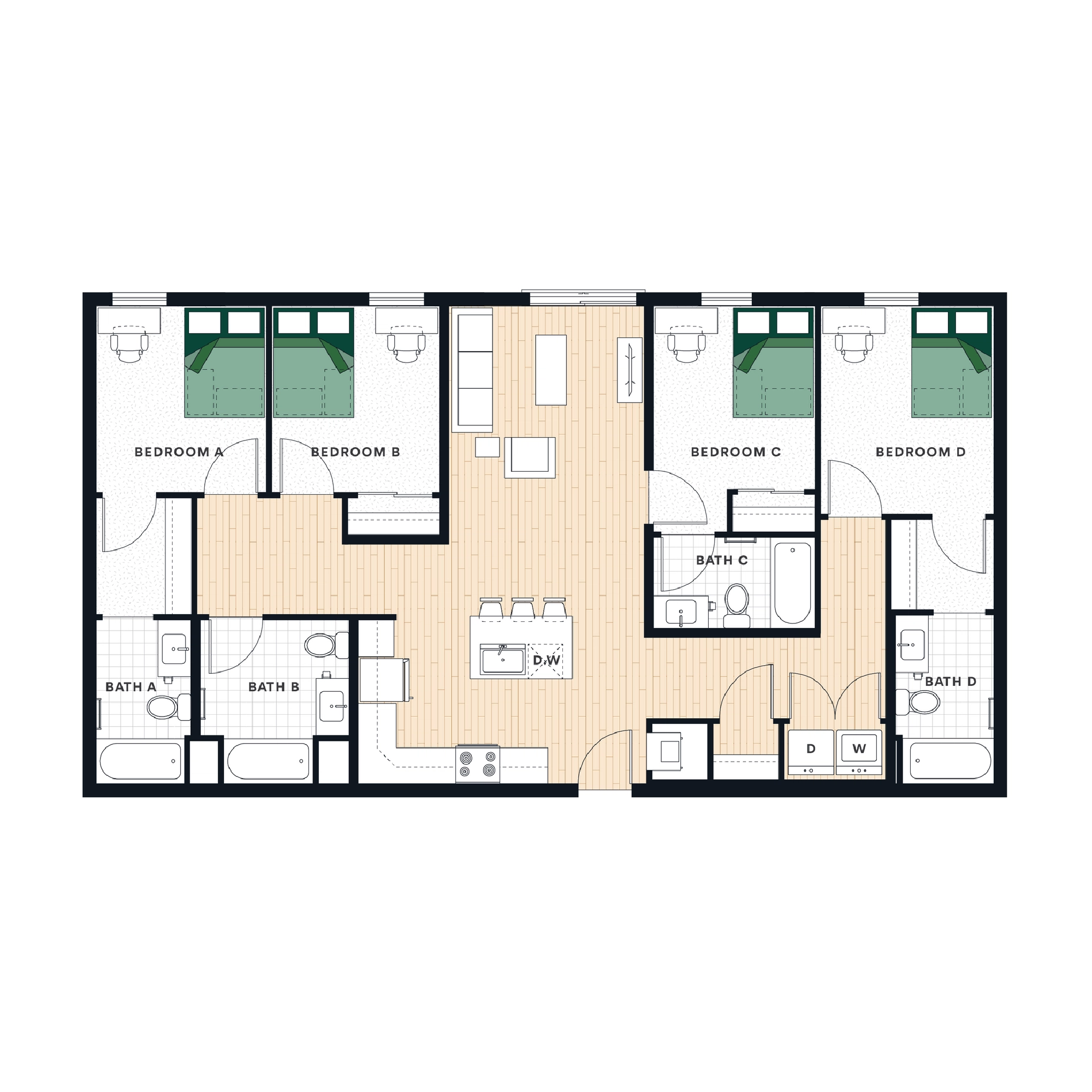 4 Bed 4 Bath - The Laurel@AM