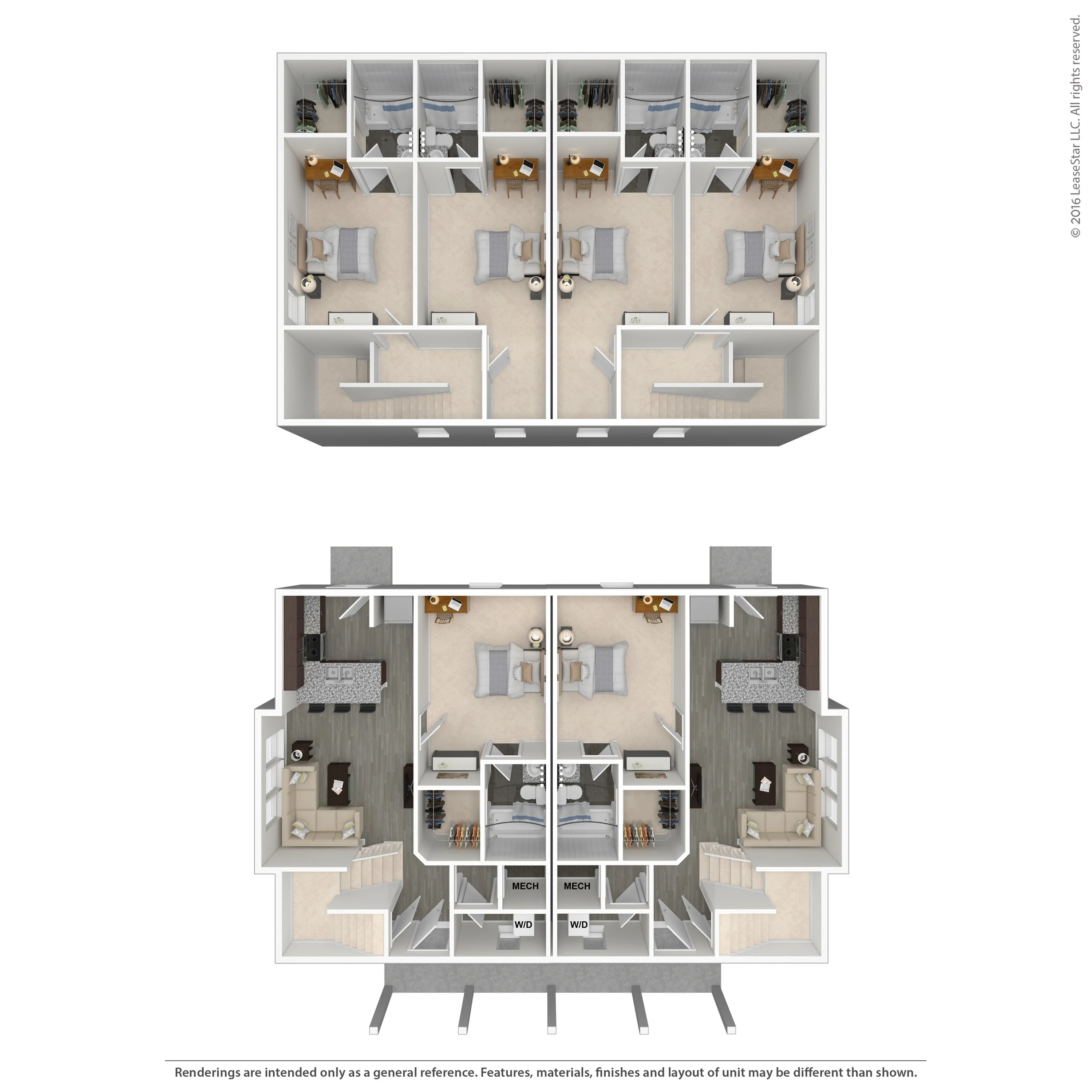 3 dormitorios - Arlington Cottages and Townhomes