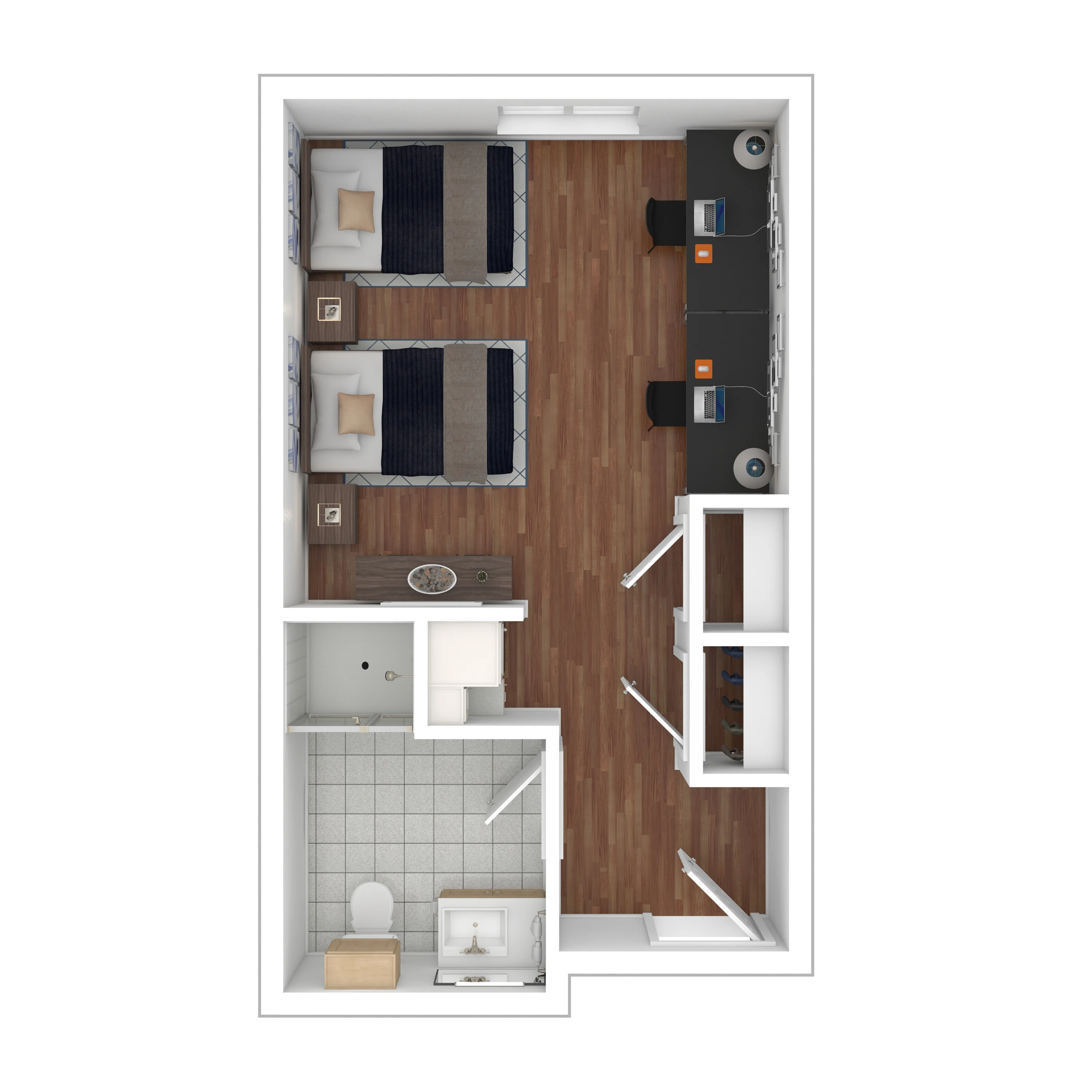 1-Bedroom Shared Room - Cambridge Hall@AM