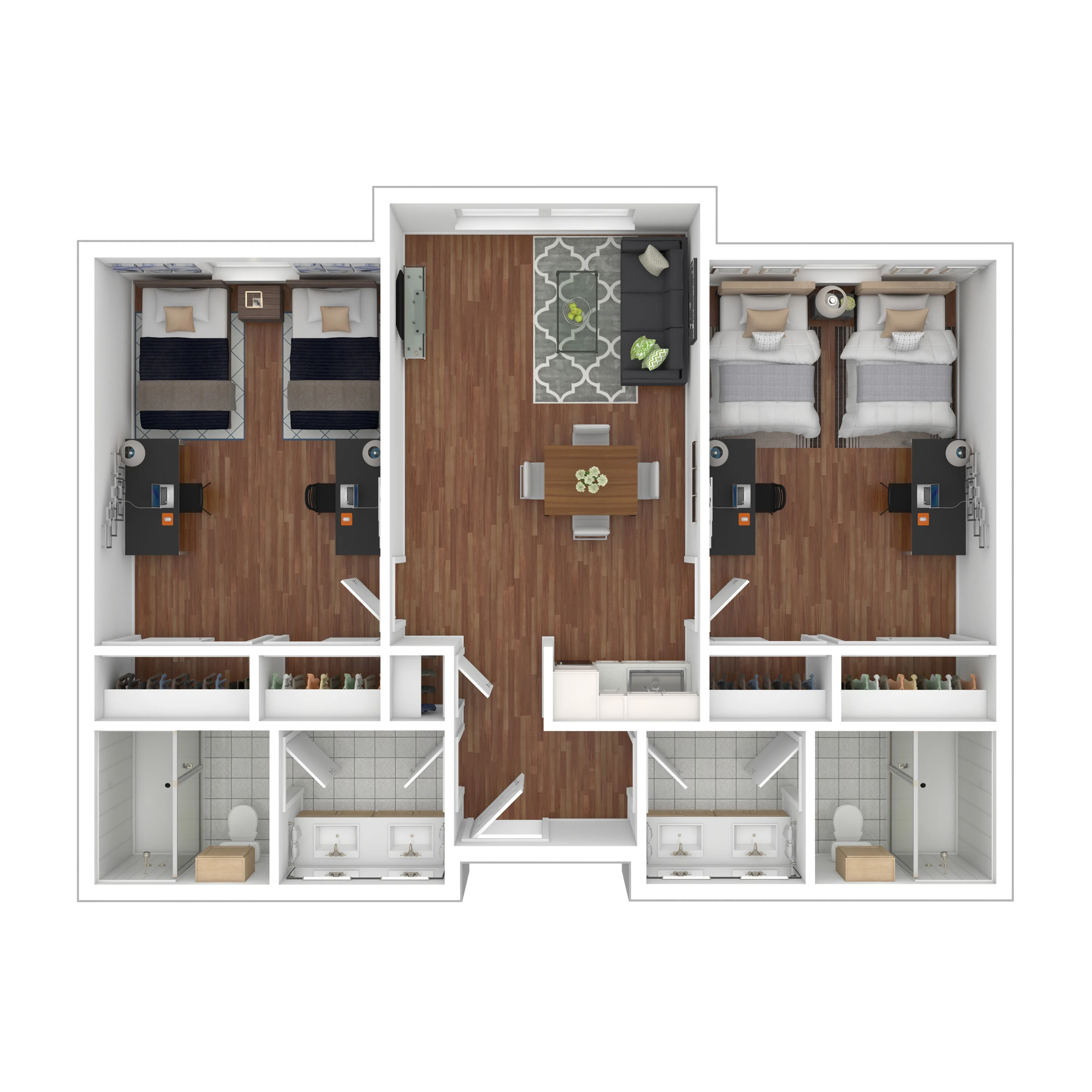 2-Bedroom Shared Apartment - Cambridge Hall@AM