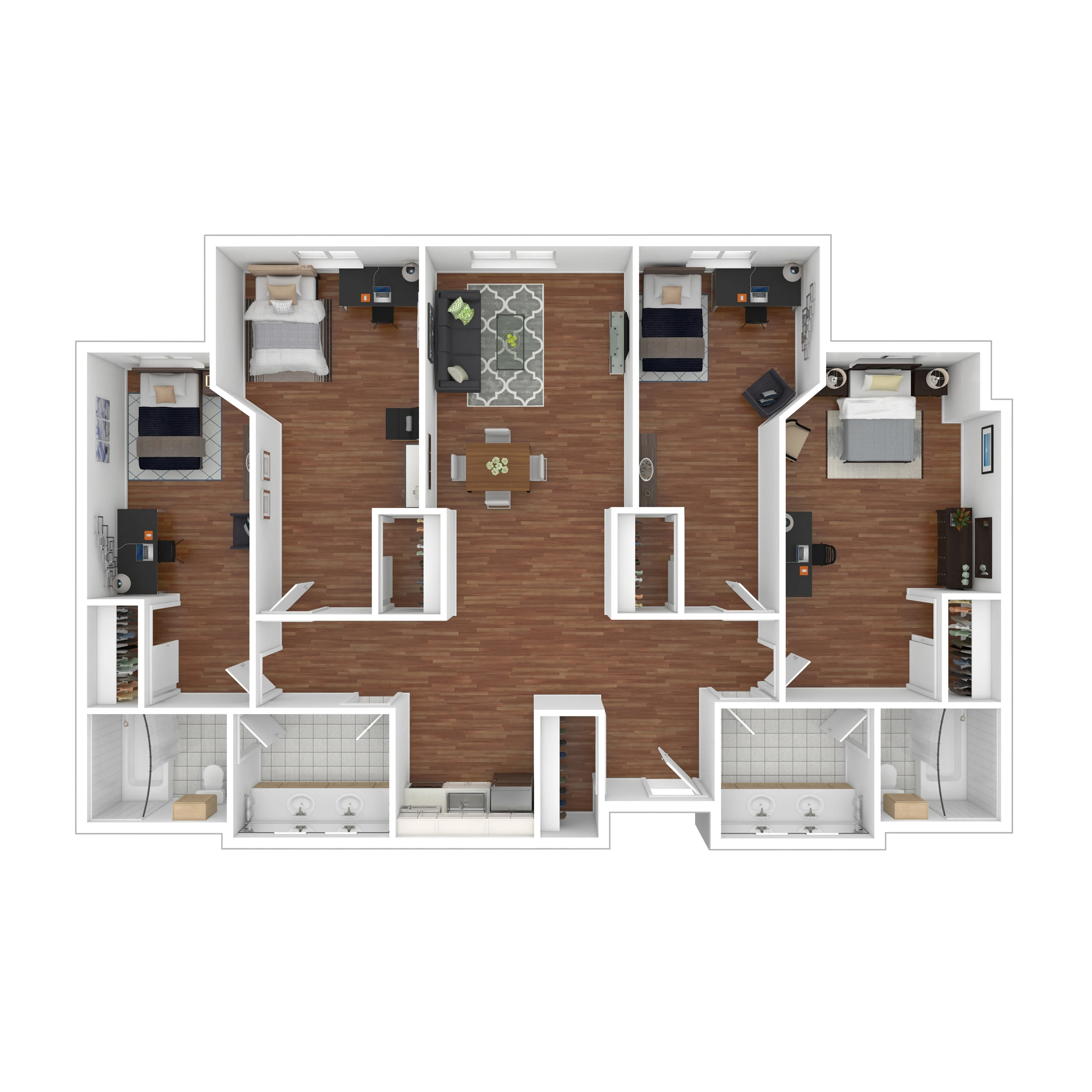 4-Bedroom Private - Cambridge Hall@AM