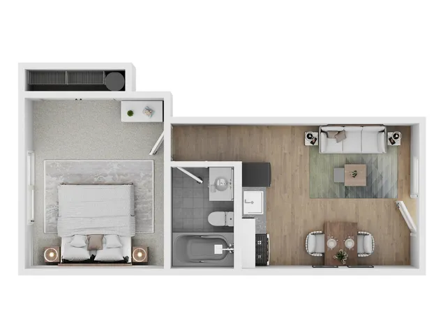 1 dormitorio, 1 baño - The Vicinity