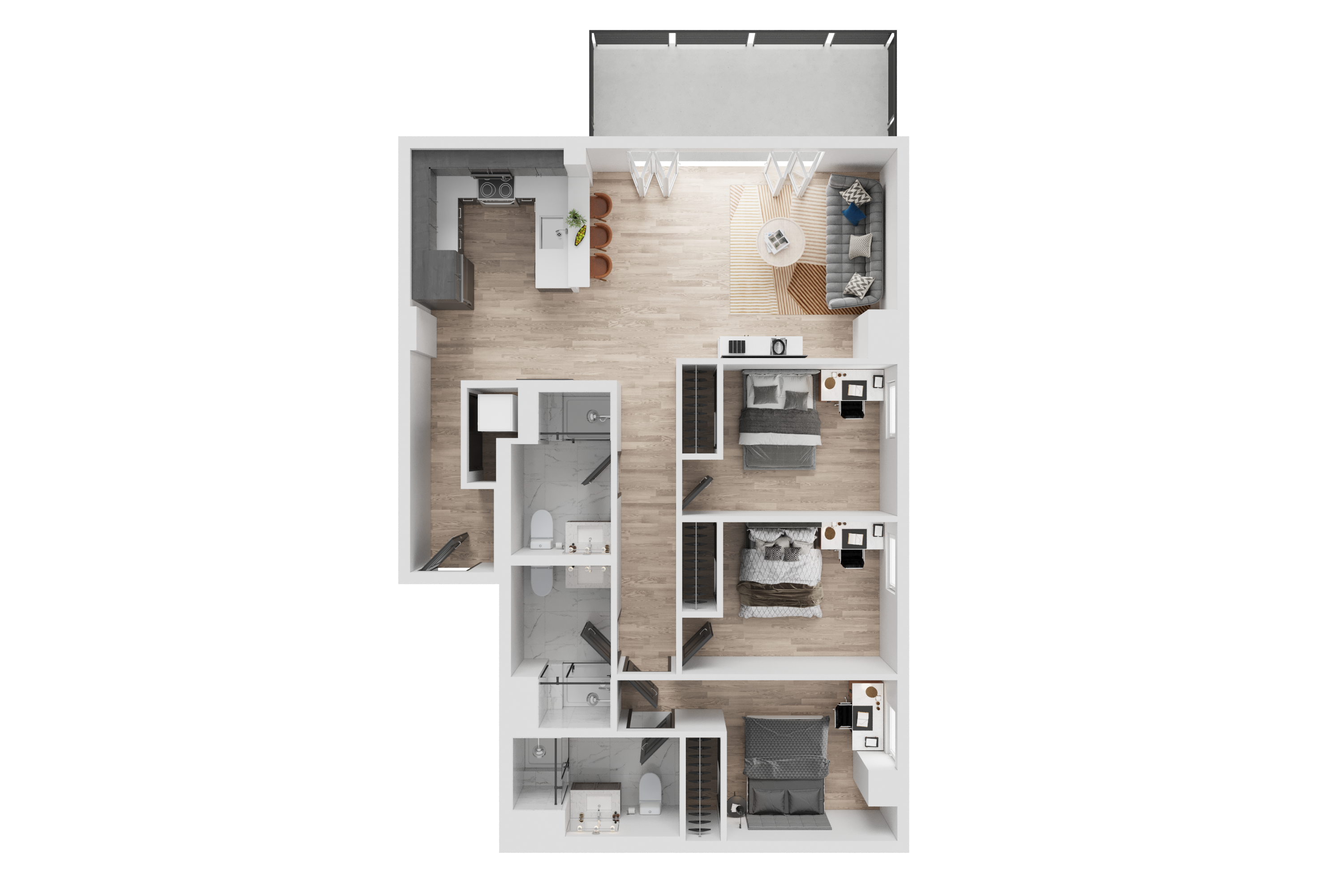 3 Bed 3 Bath - Tucson Campus